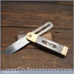 Vintage Robinson Hall Rosewood Brass Sliding Bevel 7 ½” Blade - Good Condition