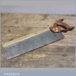 Vintage Tyzack And Sons Of Sheffield 14” Brass Back Bench Saw 11 TPI