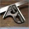 Vintage Fisher No: 1953 Cast Steel Adjustable Combination Square - Good Condition