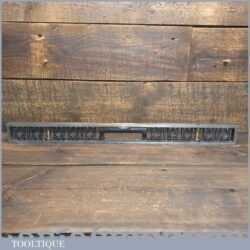 Vintage J. Rabone Machinist’s 24” Cast Steel Brass Spirit Level - Good Condition