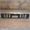 Vintage J. Rabone Machinist’s 9” Cast Steel Brass Spirit Level - Good Condition