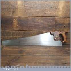 Scarce Vintage 26” R Groves & Sons No: 3 Rip Saw 6 TPI - Sharpened Refurbished