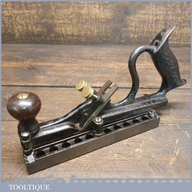 Antique Stanley No 48 Tongue & Groove Plane With Rotating Fence Earlier Type Tooltique