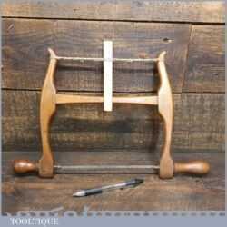 Nice Small Vintage Beechwood Bow Saw 8” Blade - Good Condition