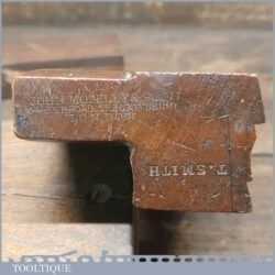 Antique John Moseley & Son 5/8”-1 Sash Ovolo Beechwood Moulding Plane