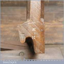 Unusual Antique Complex Beechwood Moulding Plane - Boxwood Insert