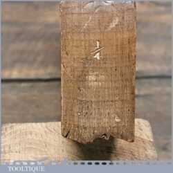 Vintage W. Marples & Sons ¼” Sash Ovolo Beechwood Moulding Plane