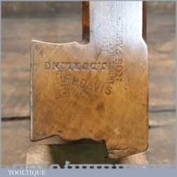 Antique John Moseley & Son 5/8” Lamb’s Tongue Sash Beechwood Moulding Plane