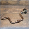 Antique Scotch Brace With Working Quick Release Lever - Brass Ebony Head
