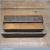 Vintage 5 ½” x 1” Washita Oil Stone In Mahogany Box - Lapped Flat