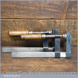 Vintage Pair Of 9” Quick Release Woodworking Clamps - Good Condition