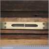 Vintage 10” Beechwood Brass Spirit Level Original Clear Bubble - Wooden Box