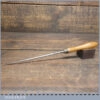 Vintage 8” Long Pricking Awl 0 - ¼” Nice Beechwood Handle - Good Condition