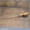 Vintage 8” Long Pricking Awl 0 - ¼” Nice Beechwood Handle - Good Condition