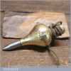 Vintage Steel Tipped Brass Plumb Bob Stamped Air Ministry Dated 1943