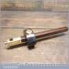 Antique Carpenter’s Brass Rosewood Cutting Gauge - Good Condition