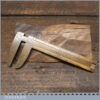 Vintage J. Rabone Boxwood Brass Rope Caliper Gauge - Good Condition