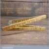Vintage Rabone No: 1167 Boxwood Brass 24” Folding Ruler - Fair Condition