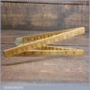 Vintage Rabone No: 1167 Boxwood Brass 24” Folding Ruler - Fair Condition