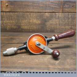 Vintage Stanley No: 803 Double Pinion Egg Beater Hand Drill - Good Condition