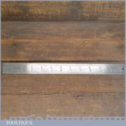 Vintage 12” Chesterman No: 320D (1/60 & 1/120) Imperial Contraction Steel Ruler