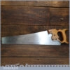 Vintage Buck & Hickman 20” Cross Cut Panel Handsaw - Refurbished Sharpened