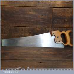 Vintage Buck & Hickman 20” Cross Cut Panel Handsaw - Refurbished Sharpened