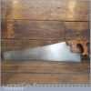 Nice Vintage S.Tyzack 24” Cross Cut Panel Handsaw - Refurbished Sharpened