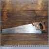 Vintage Disston Canada 22” Cross Cut Panel Handsaw 9 TPI - Refurbished Sharpened