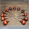 Set 12 No: Vintage Ramelson USA Palm Carving Chisels Including Slip Stone