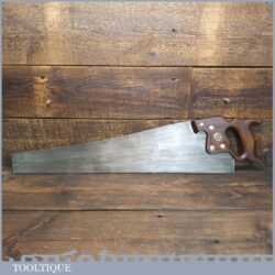 Vintage 26” Henry Disston Philadelphia USA D8 Cross Cut Handsaw 1896-1917 - Sharpened