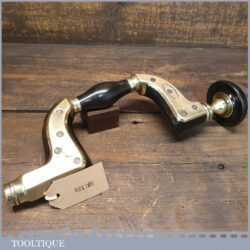 Antique Ebony Brass Metallic Frame Trade Brace - Good Working Condition