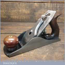 Antique Union Mfg USA No: 4 ½ Wide Bodied Low Knob Smoothing Plane - Fully Refurbished