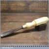 Vintage James Howarth 1” Curved Wood Carving Gouge Chisel - Sharpened Honed