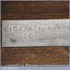 Vintage Chesterman No: 1486 Metric & Imperial Contraction Steel Ruler 1/60 + 1/120