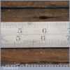 Vintage 12″ J. Rabone & Sons No: 136 Imperial Contraction Steel Rule 1/38 + 1/77