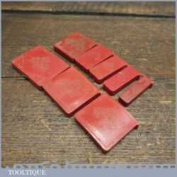 8 No: Vintage W. Marples & Sons Shamrock Protective Chisel Covers