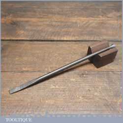 Vintage Stonemason’s Mallet Head Carving Or Lettering Chisel - Good Condition