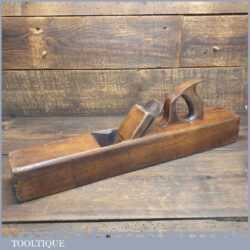 Vintage S. Tyzack & Son Carpenter’s 22” Beechwood Trying Plane - Ready To Use