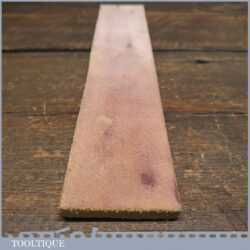 Vintage 12” x 2” Leather Strop & Mahogany Backing Board - Unused Condition
