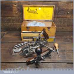 Vintage Boxed Record No: 405 Combination Plough Plane - Fully Refurbished