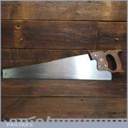 Vintage Disston Canada 24” Cross Cut Panel Handsaw 6 TPI - Refurbished Sharpened