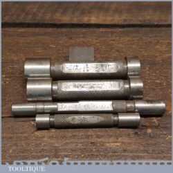 4 No: Vintage Engineers Imperial Bore Gauge Measuring Tools