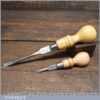 2 Vintage Cabinet Makers 8” & 4 ½” Beechwood Screwdrivers - Fully Refurbished