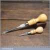 2 Vintage Cabinet Makers 8” & 4 ½” Beechwood Screwdrivers - Fully Refurbished