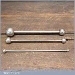 3 Vintage Patternmakers Wax Fillet Rubber Tools Various Sizes - Good Condition