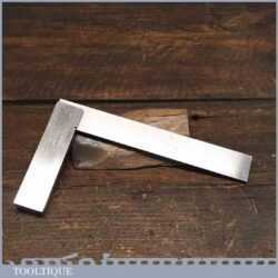 Vintage 6 ¼” Moore & Wright No: 400 Cast Steel Try Square - Good Condition