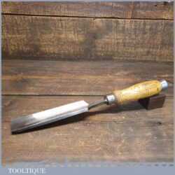 Vintage S. Tyzack Carpenter’s 1 ½” Heavy Duty Gouge Chisel - Sharpened Honed