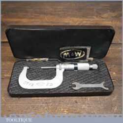Vintage Boxed No: 961M Moore & Wright 25-50 Metric Micrometer - Good Condition