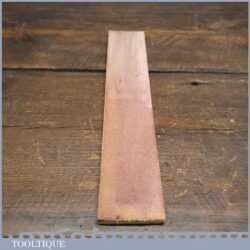 Vintage 12” x 2” Leather Strop & Mahogany Backing Board - Unused Condition